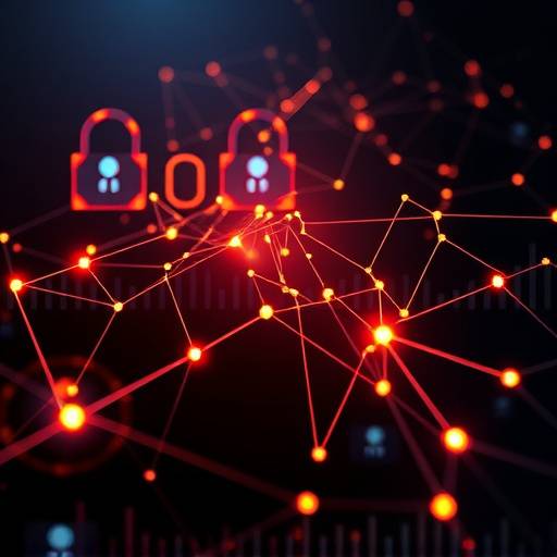 Ilustración abstracta sobre privacidad y seguridad de datos